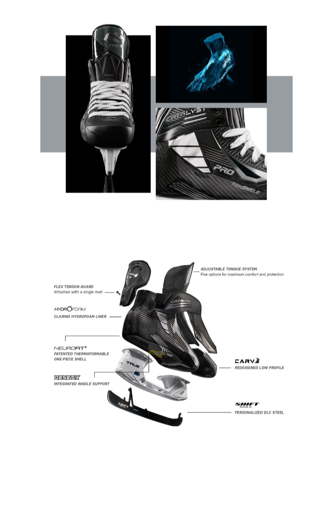 True Custom Catalyst Pro Player Skates